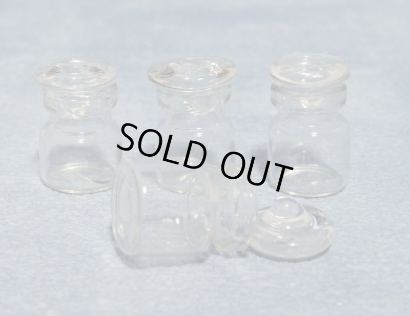 画像1: 1/12サイズ  ガラス製キャニスター 1個 (1)