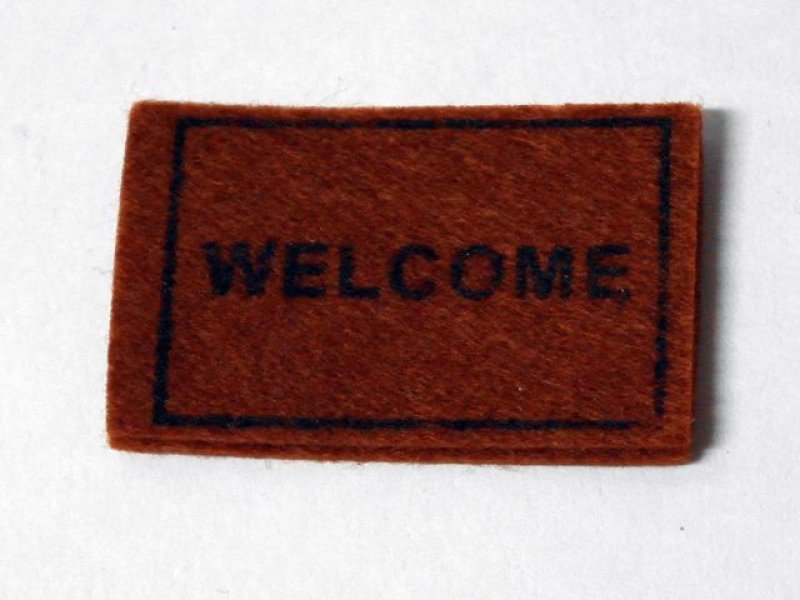 画像1: 玄関マット　Welcome (1)