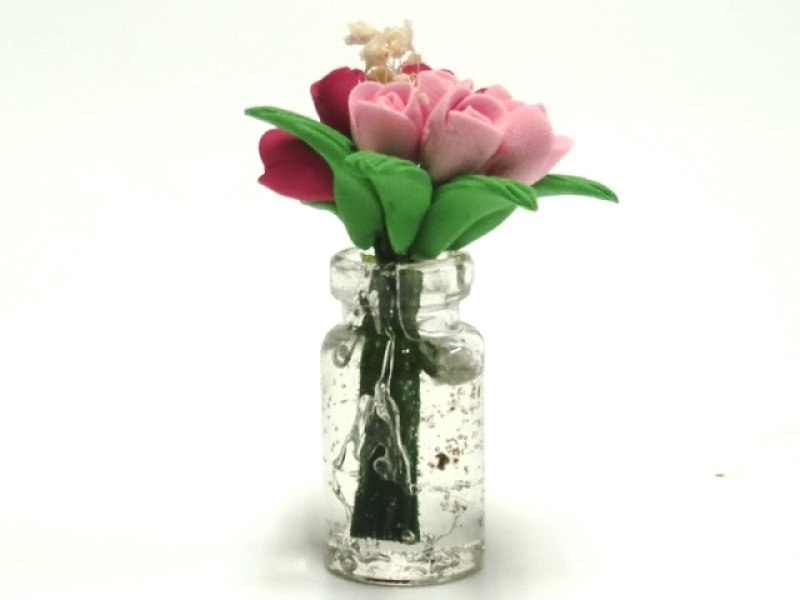 画像3: ガラス花瓶入り”チューリップ” (3)