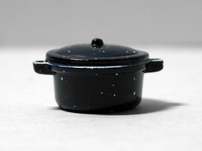 画像1: ソースパン（鍋）　両手鍋　エナメル・ブルー (1)
