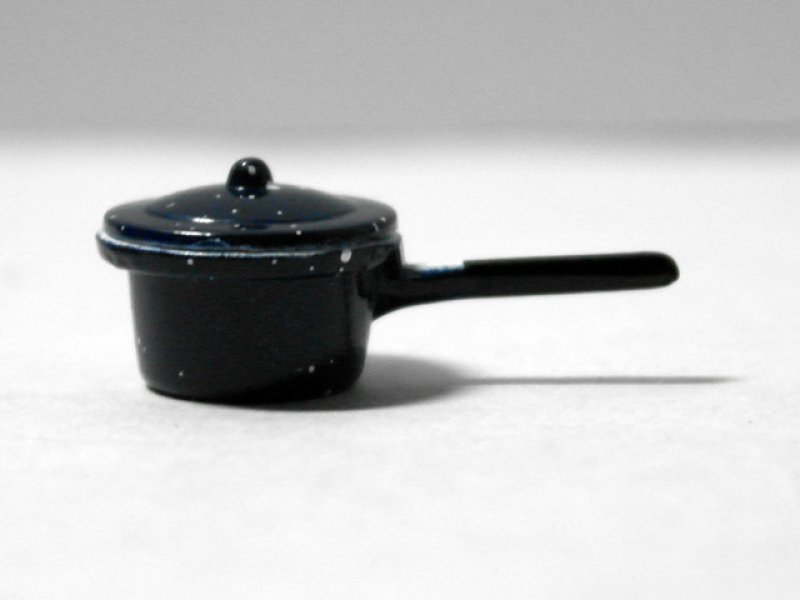 画像1: ソースパン（鍋）　中　エナメル・ブルー (1)