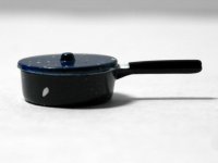 ソースパン（鍋）　小　エナメル・ブルー