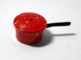 画像2: ソースパン（鍋）　大　エナメル・赤 (2)