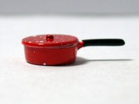 ソースパン（鍋）　小　エナメル・赤