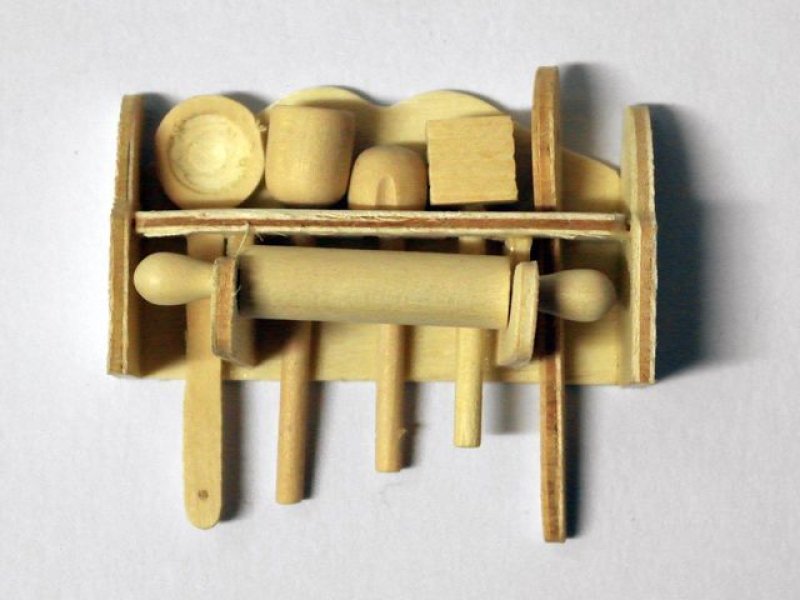 画像4: 調理用具・道具セット　木製 (4)