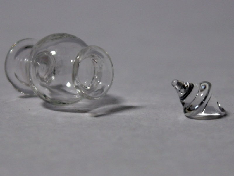 画像2: ガラス　蓋付ジャー　1個