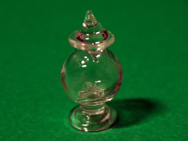 画像1: ガラス　蓋付ジャー　1個