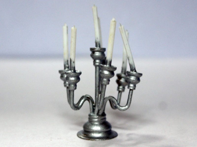 画像1: 燭台　キャンドル　スタンド　シルバー (1)