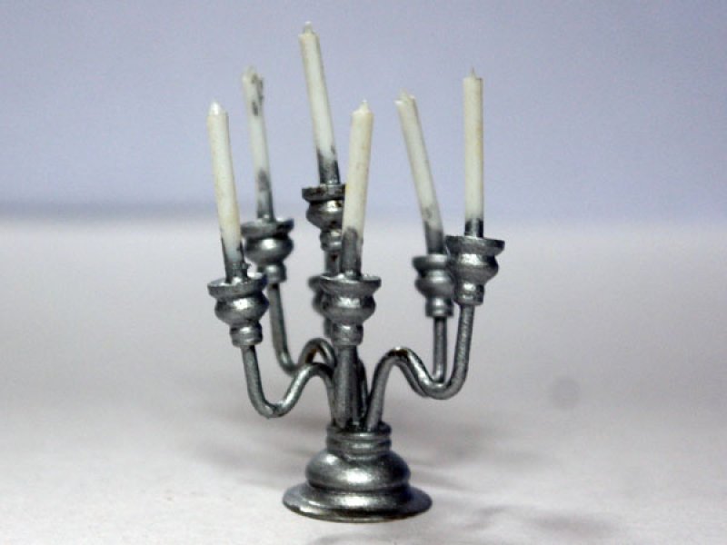 画像2: 燭台　キャンドル　スタンド　シルバー (2)