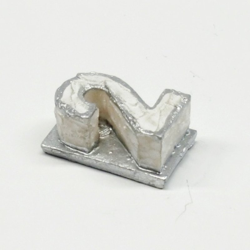 画像4: バースデー　ケーキ　”２”　シルバー (4)