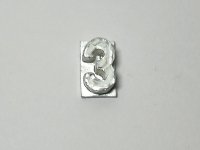 バースデー　ケーキ　”3”　シルバー