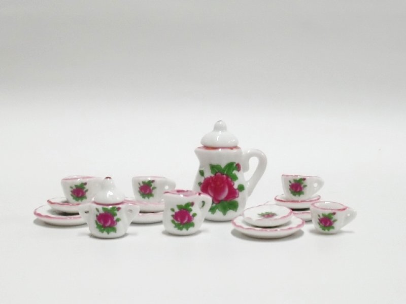 画像4: ティ　セット　Pink Rim (4)