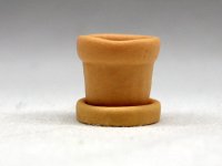 テラコッタ　フラワー・ポット（ソーサー付）