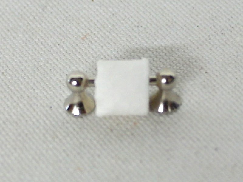 画像1: トイレットペーパー・ホルダー　クローム (1)