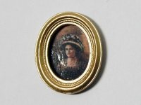 フォト・フレーム　肖像画　木製フレーム