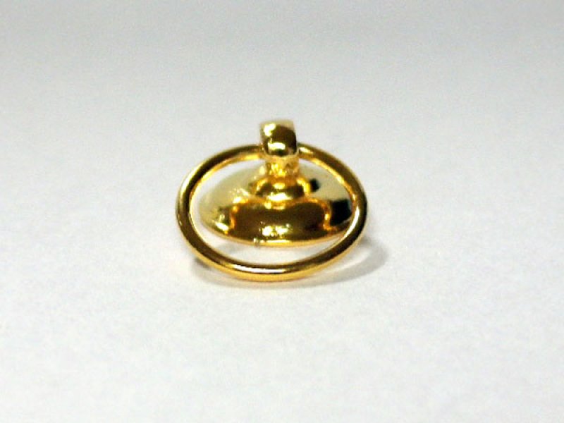 画像2: タオル・リング　真鍮 (2)