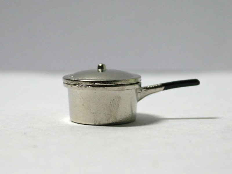 画像1: メタル　ソースパン（片手鍋） (1)