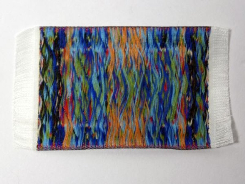 画像2: ラグ　機械織り　 4.7ｃｍ x 6.6cm(フリンジ込み8ｃｍ） (2)