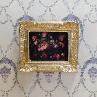 額入り絵　フラワー