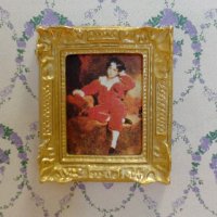 額入り絵　子供