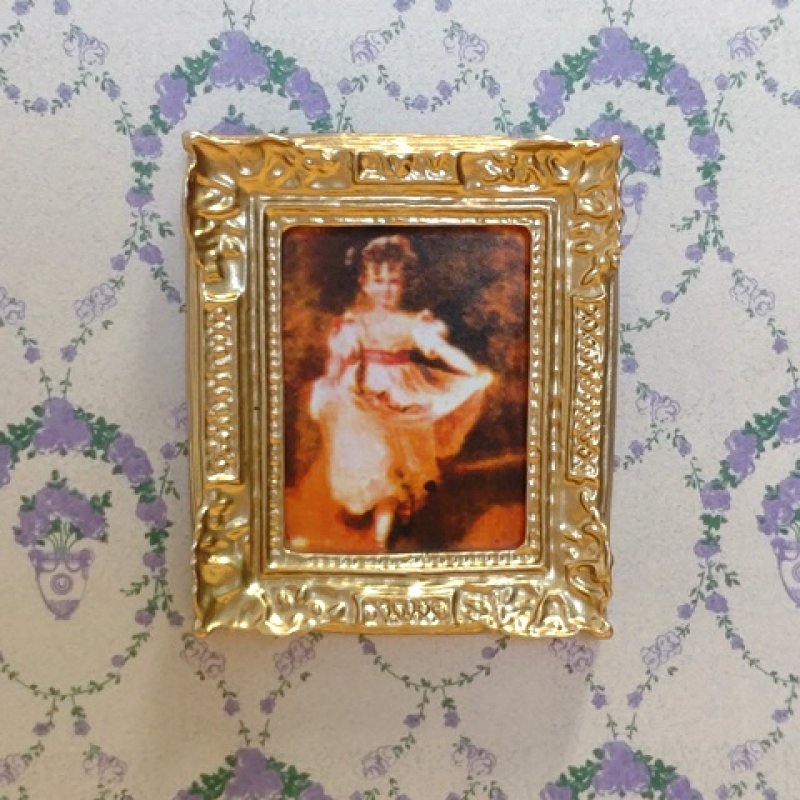 画像1: 額入り絵　子供 (1)