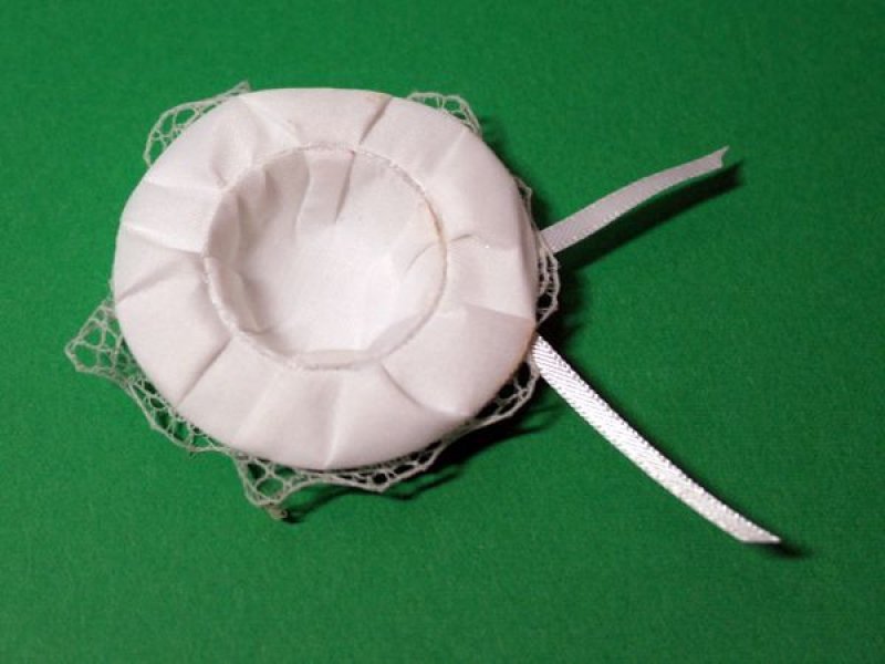 画像4: 帽子(白色）　レース (4)