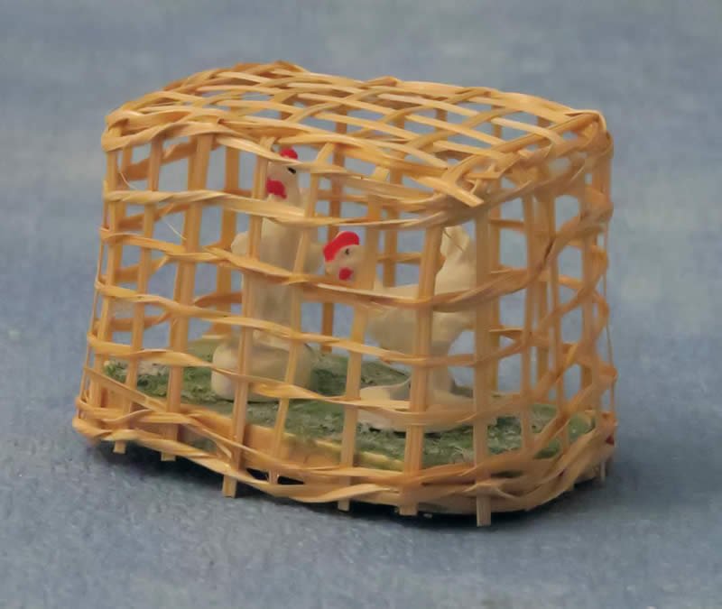 1/12サイズのドールハウス用ミニチュア鶏小屋です