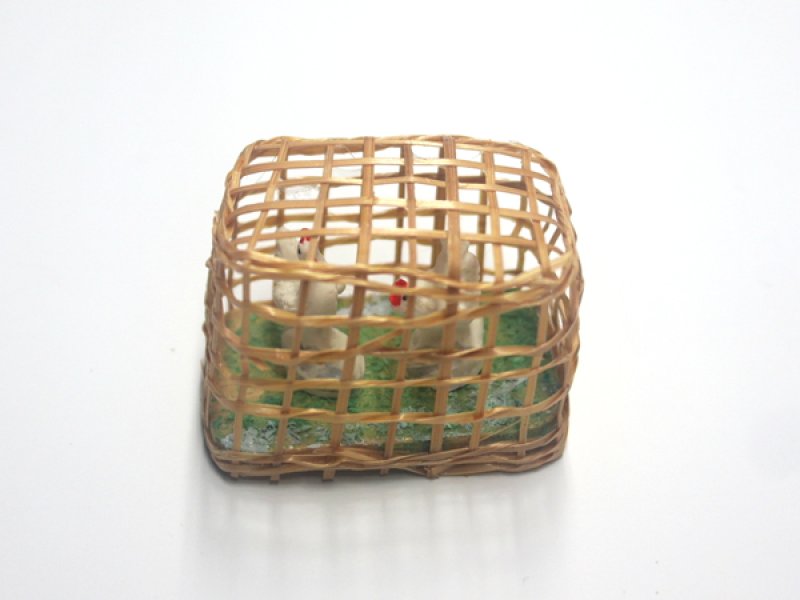 1/12サイズのドールハウス用ミニチュア鶏小屋です