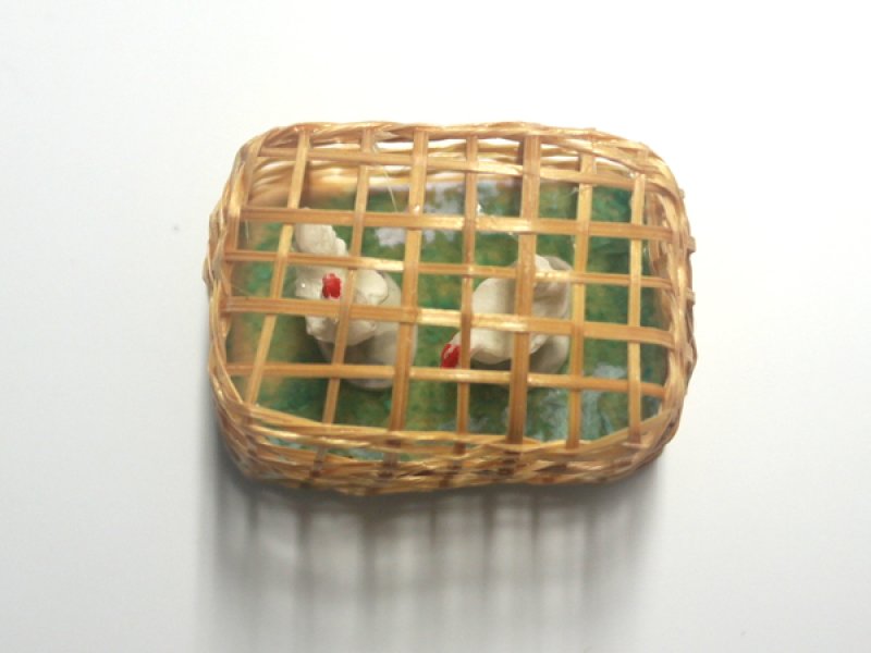 1/12サイズのドールハウス用ミニチュア鶏小屋です