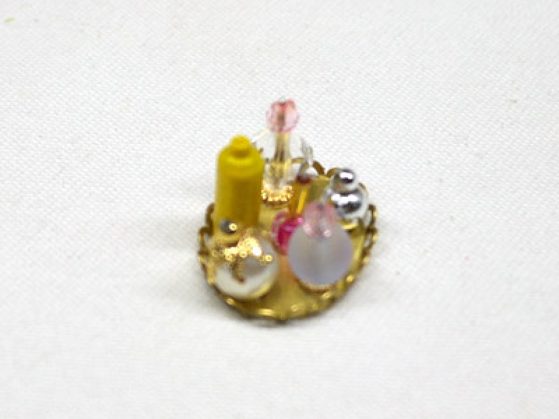 画像4: 香水瓶・化粧瓶＆トレイ　セット　 (4)