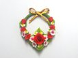 1/12サイズのドールハウス用ミニチュア薔薇のガーランドです