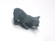 1/12サイズのドールハウス用ミニチュア猫　（グレイ　キャット）です