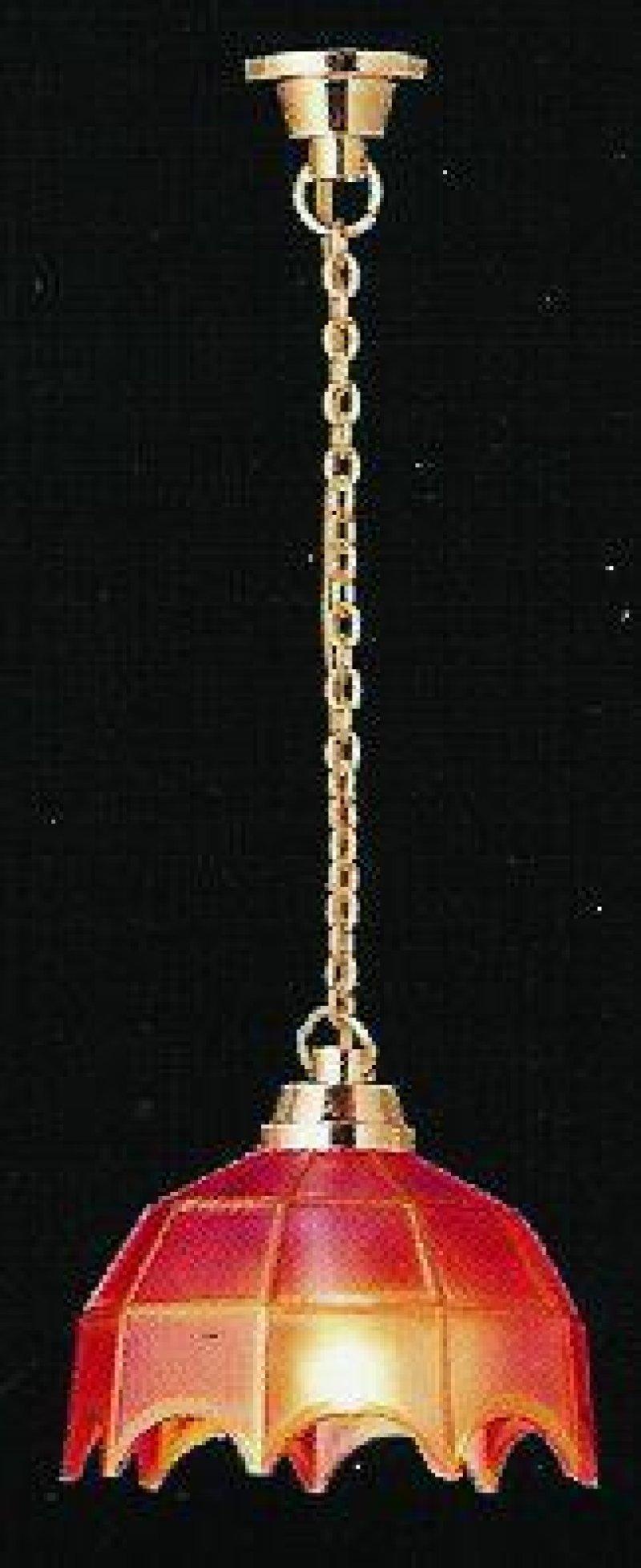 画像2: 照明　吊り下げ　ティファニー　ピンク35mm　