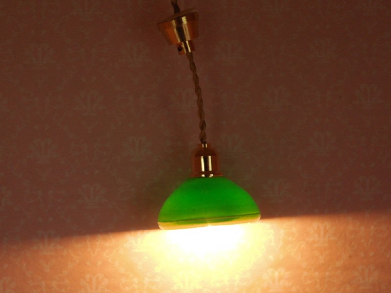 画像1: 照明　天井用　吊り下げ　グリーン