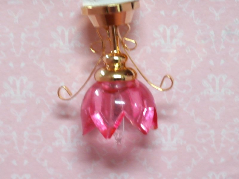 画像2: 照明　天井用　リリー　ピンク (2)