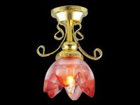 照明　天井用　リリー　レッド