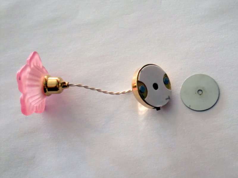 画像8: 照明　天井用　吊り下げ　デイジー ピンク　LED　（電池付） (8)