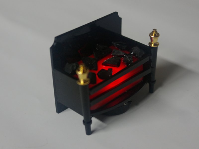 画像5: 暖炉（点滅照明）　LED（ボタン電池付） (5)