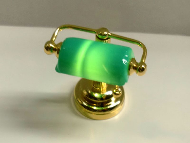 画像2: デスクランプ　グリーン　LED　（電池付） (2)