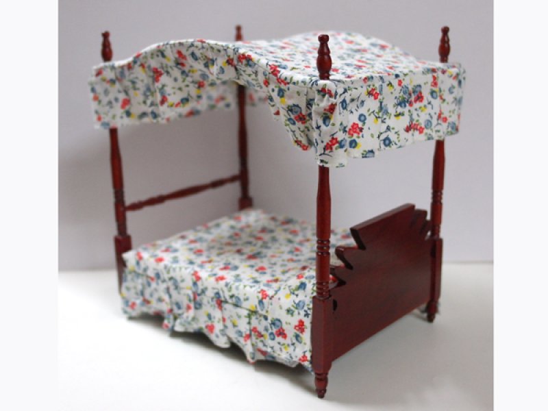 画像2: ４ポスター（四柱式）・ベッド　天蓋付き (2)