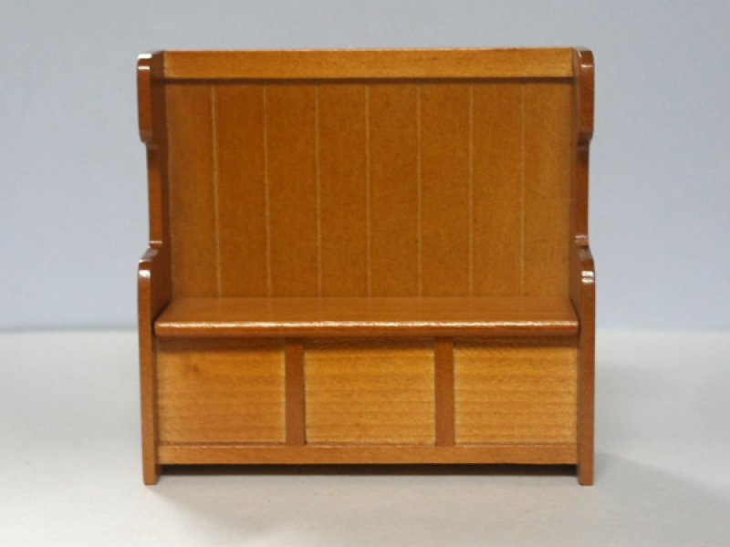 画像2: ピュー（長いベンチ式の教会にある信者席）　オーク (2)