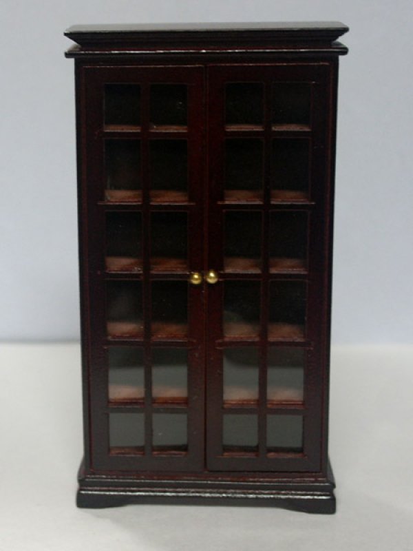 画像1: ブック・キャビネット　マホガニー (1)