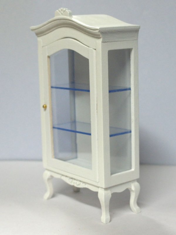 画像1: ディスプレィ　キャビネット　白 (1)