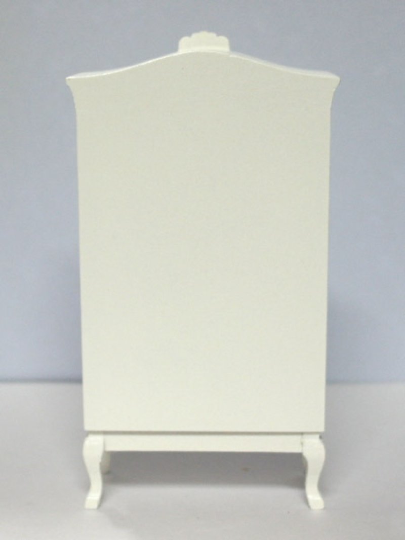 画像1: ディスプレィ　キャビネット　白