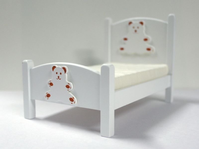 画像3: ベア　キッズベッド　ホワイト (3)