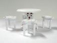 画像3: ベア　テーブル＆チェア4脚セット　ホワイト (3)