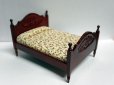 画像1: ダブルベッド　マホガニー (1)