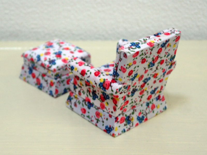 画像3: アーム・チェア＆オットマン (3)