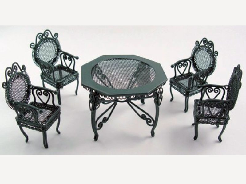 画像2: ワイヤー　ガーデンセット グリーン (2)