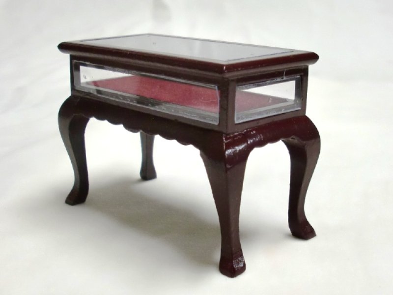 画像1: ディスプレイテーブル マホガニー (1)